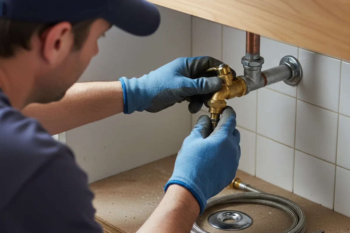 Shutoff valve and fitting work during Repiping in Gaines